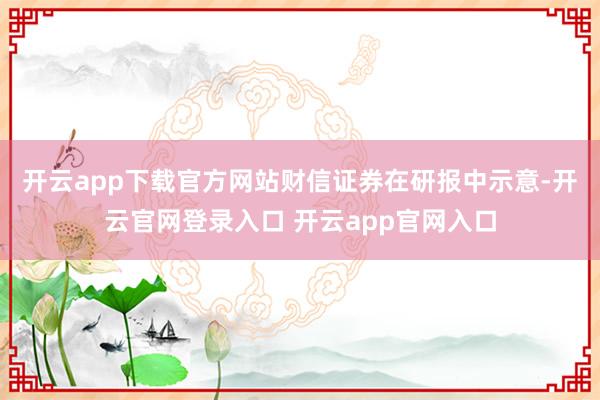 开云app下载官方网站　　财信证券在研报中示意-开云官网登录入口 开云app官网入口